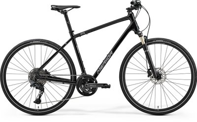 Велосипед MERIDA CROSSWAY 700 glossy black (silver) A62411A 01413 фото