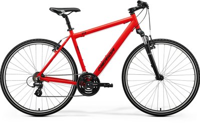 Велосипед MERIDA CROSSWAY 10-V matt race red (black) A62411A 01091 фото