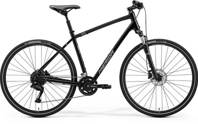Велосипед MERIDA CROSSWAY 100 glossy black (silver) A62411A 01479 фото