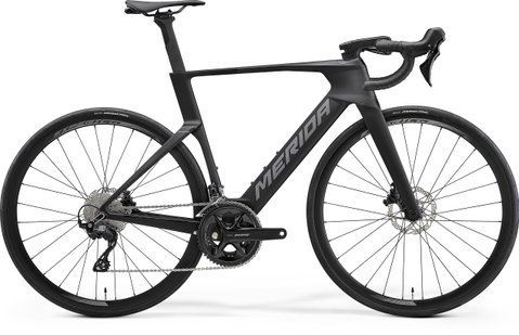Merida REACTO 4000 (2027) aero шосейний велосипед Shimano 105 2x12, колір silk black, розмір M (174-185 см) A62711A 00110 фото