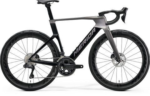 Merida REACTO 8000 (2027) aero шосейний велосипед Shimano Ultegra Di2 2x12, колір Темно-сірий, розмір L (182-190 см) A62711A 00041 фото