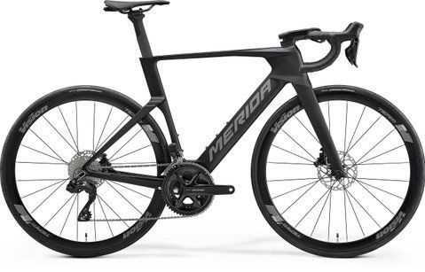 Merida REACTO 5000 (2027) aero шосейний велосипед Shimano 105 Di2 2x12, колір silk black, розмір L (182-190 см) A62711A 00090 фото
