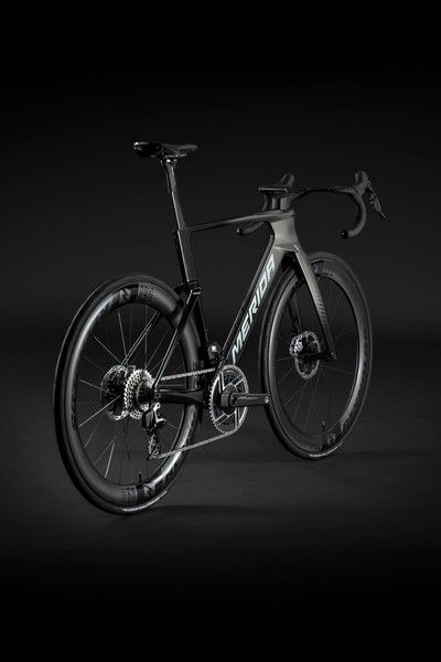 Merida REACTO 10K (2027) aero шосейний велосипед SRAM Red AXS 2x12, колір black/mineral gold, розмір M (174-185 см) A62711A00019 фото