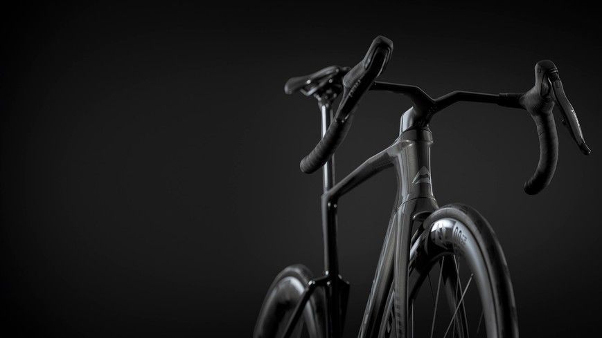 Merida REACTO 10K (2027) aero шосейний велосипед SRAM Red AXS 2x12, колір black/mineral gold, розмір M (174-185 см) A62711A00019 фото