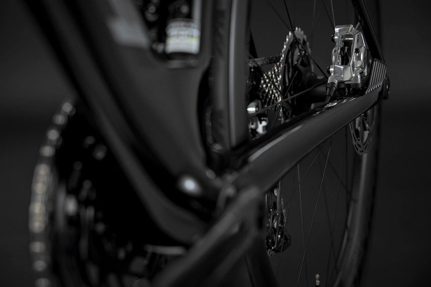 Merida REACTO 10K (2027) aero шосейний велосипед SRAM Red AXS 2x12, колір black/mineral gold, розмір M (174-185 см) A62711A00019 фото