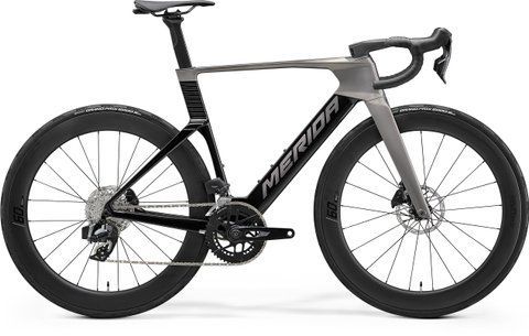 Merida REACTO 7000 (2027) aero шосейний велосипед SRAM Rival AXS 2x12, колір slate grey/black, розмір L (182-190 см) A62711A 00062 фото